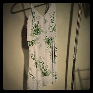 Anthropologie Larke Lavender Floral Dress size S